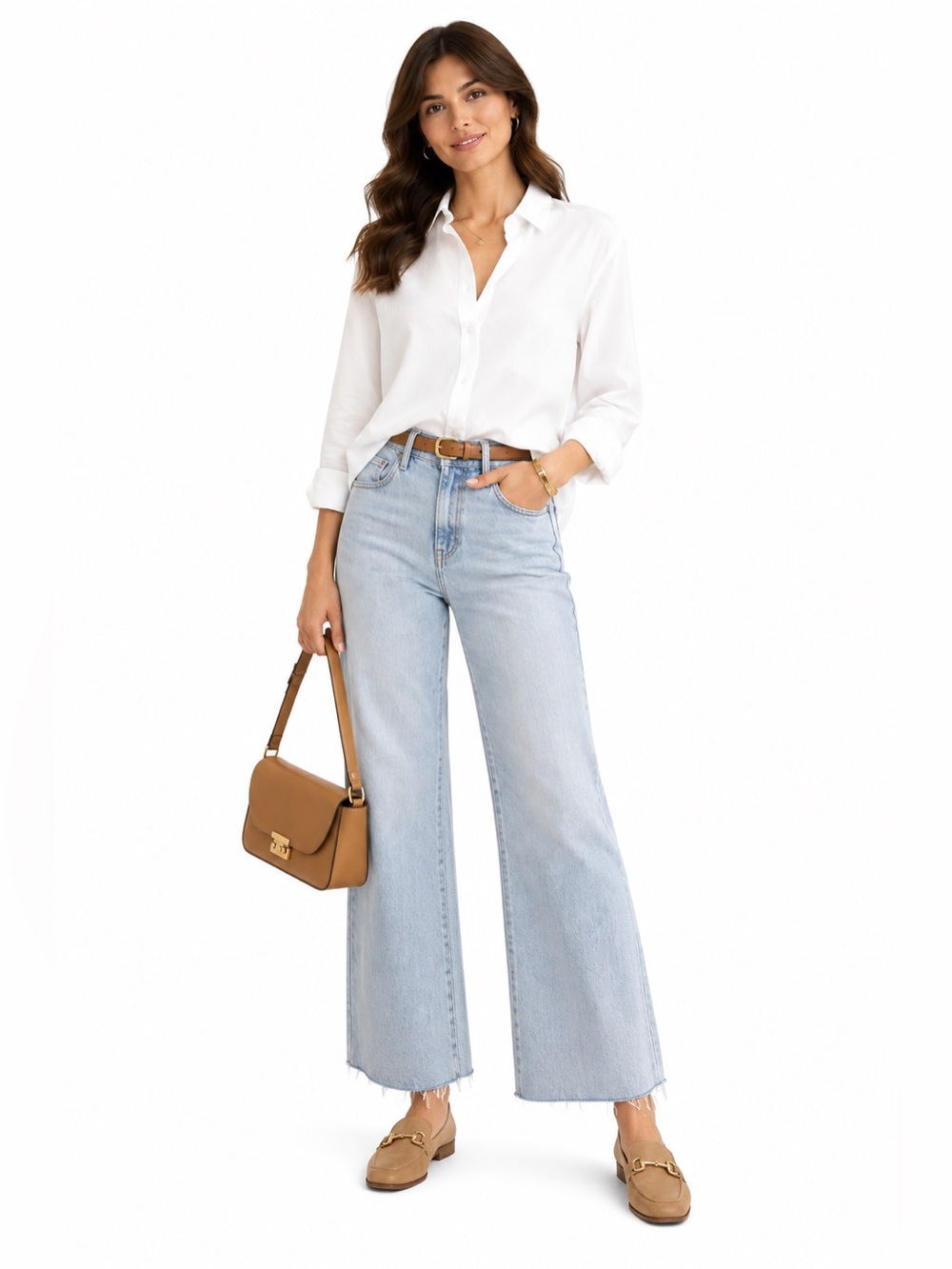 Women’s Hidden Blue Wide Leg Jeans